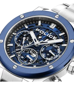 POLICE Chronograaf Knotty blue Outlet