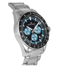 Jacques Lemans Chronograaf Liverpool Black - Light blue black/lightBlue Outlet
