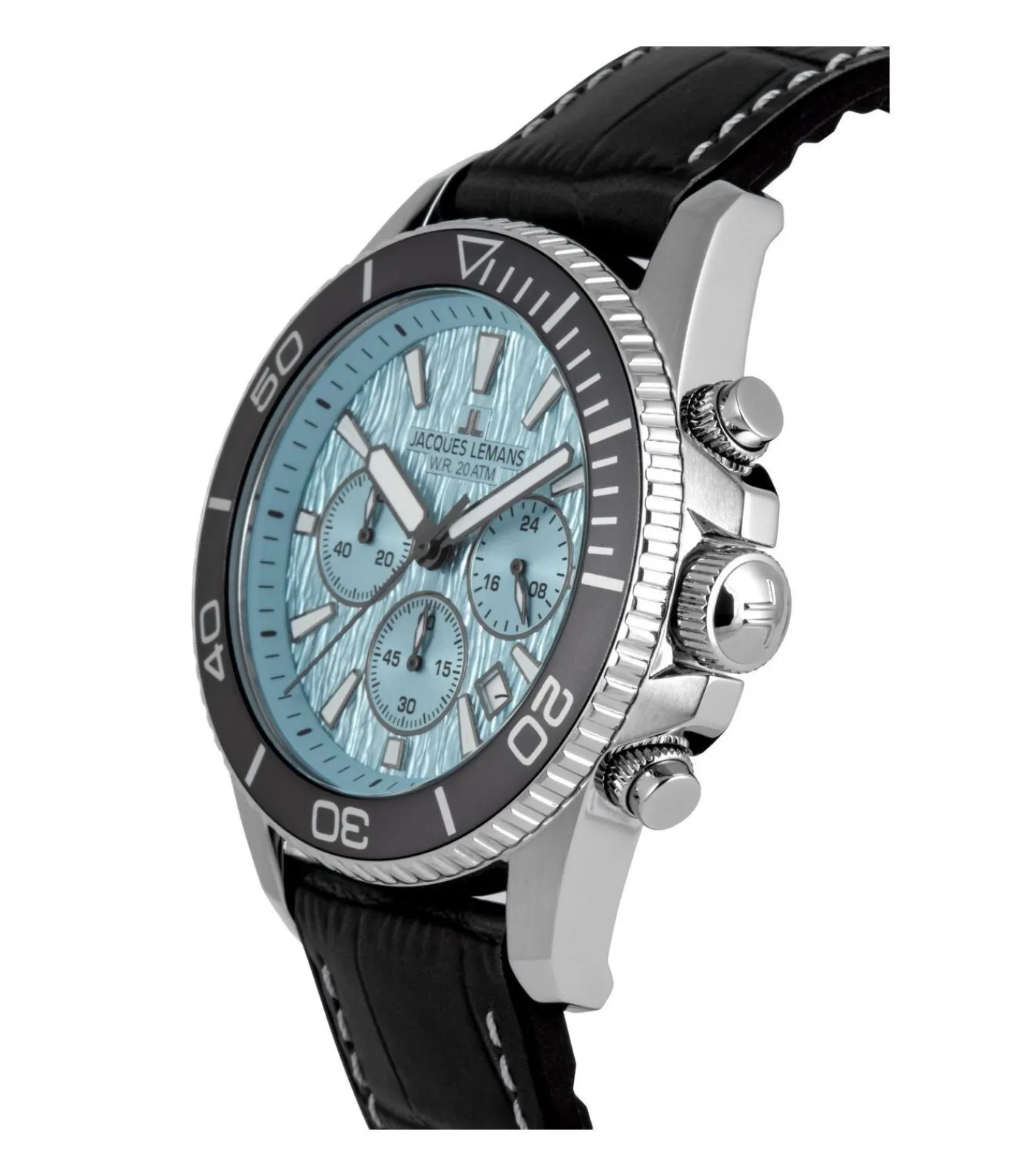 Jacques Lemans Chronograaf Liverpool Diver Blue - Grey blue/gray Outlet