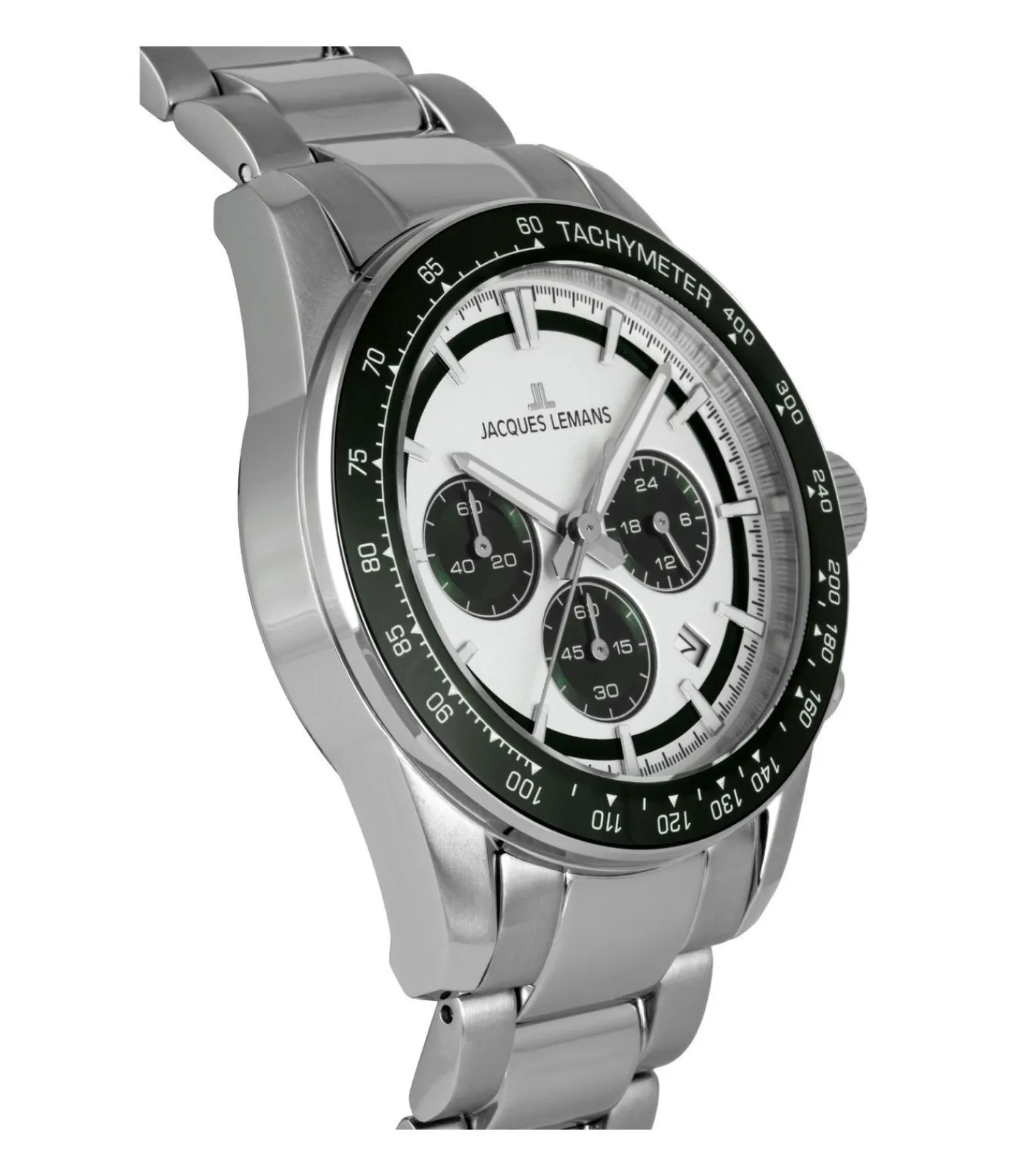Jacques Lemans Chronograaf Liverpool Silver - Dark green silver/darkGreen Best