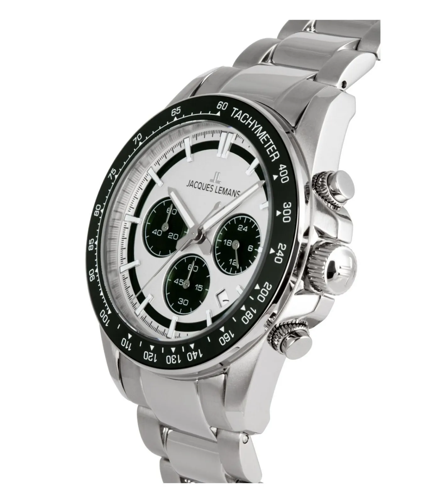 Jacques Lemans Chronograaf Liverpool Silver - Dark green silver/darkGreen Best