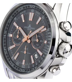 Jacques Lemans Chronograaf Liverpool Steel Black - Rose-gold black/roseGold Discount