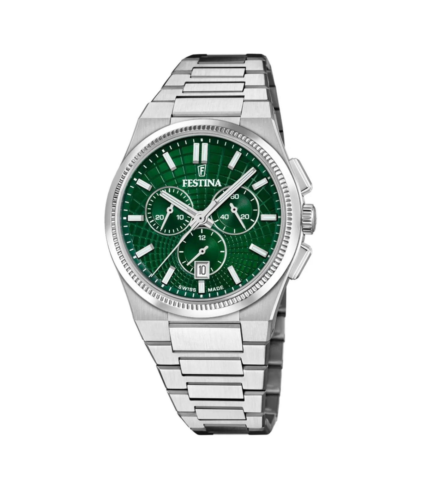 FESTINA Chronograaf Rivé Swiss Made green New