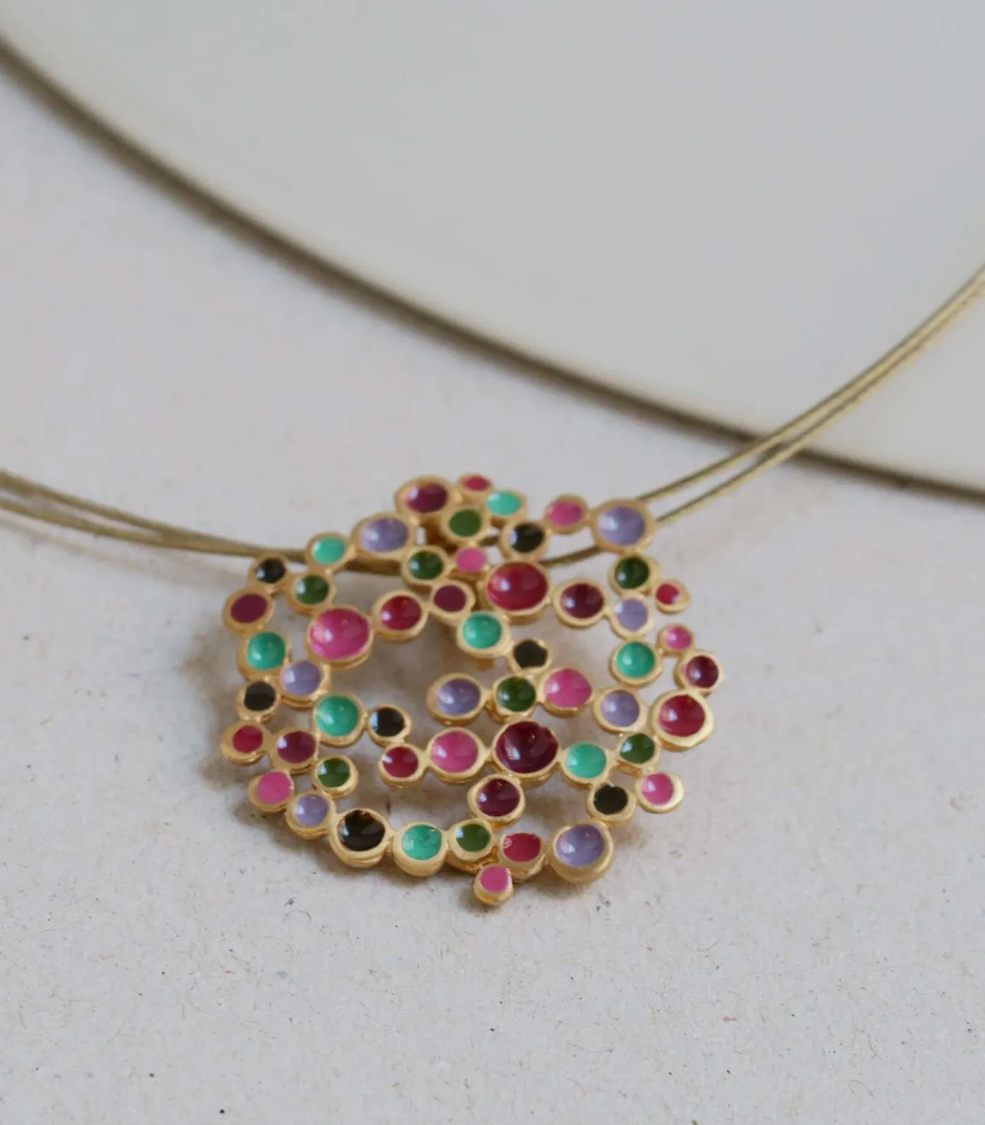 Joidart Collier doré Candy Colours Online