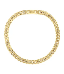 JOOP! Collier voor dames, roestvrij staal, zirkonia gold