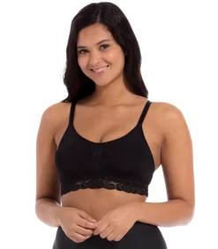 MAGIC Bodyfashion Comfort Bra Spaghetti Lace black Discount