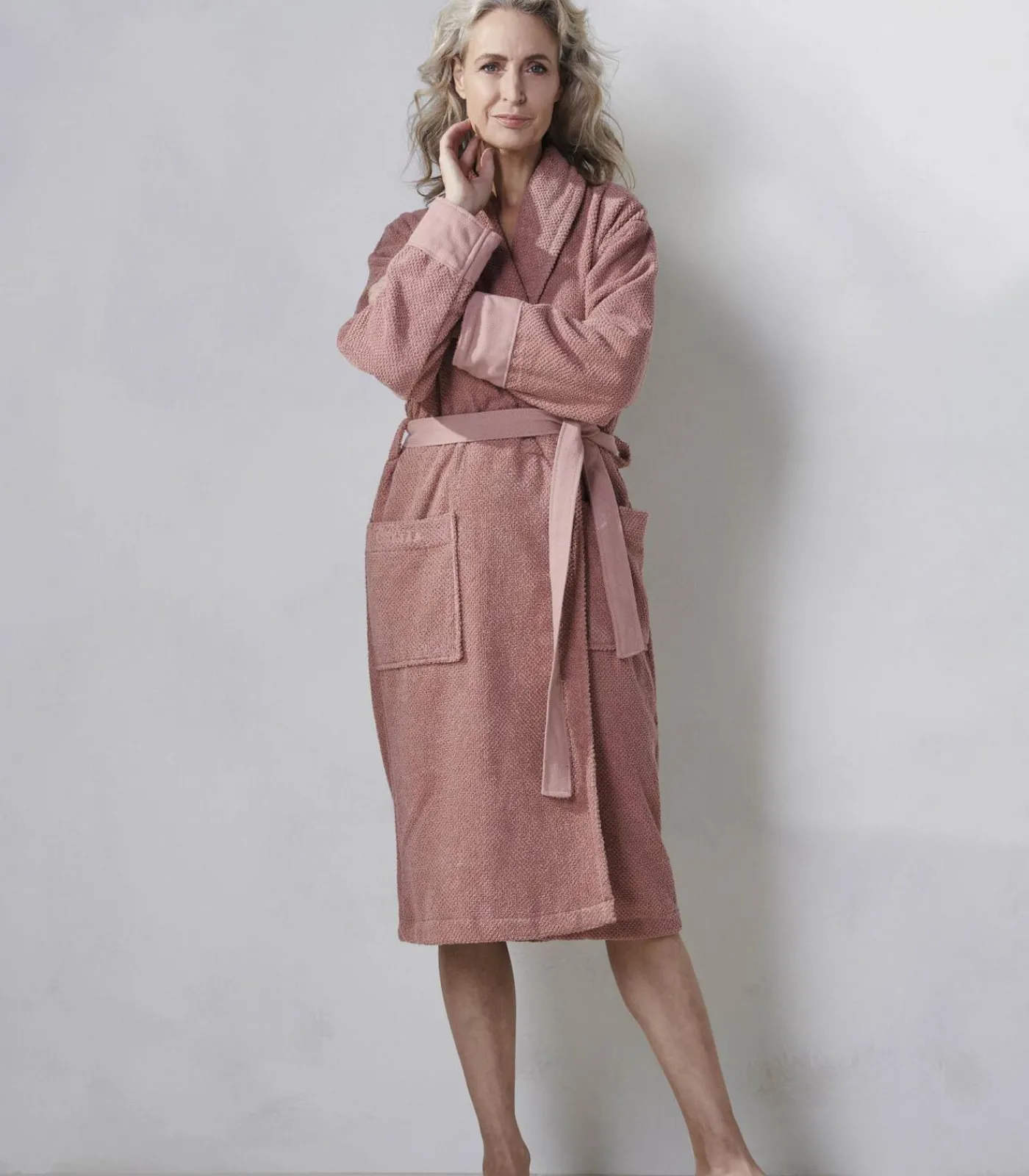 ESSENZA CONNECT ORGANIC UNI - Badjas pink Clearance