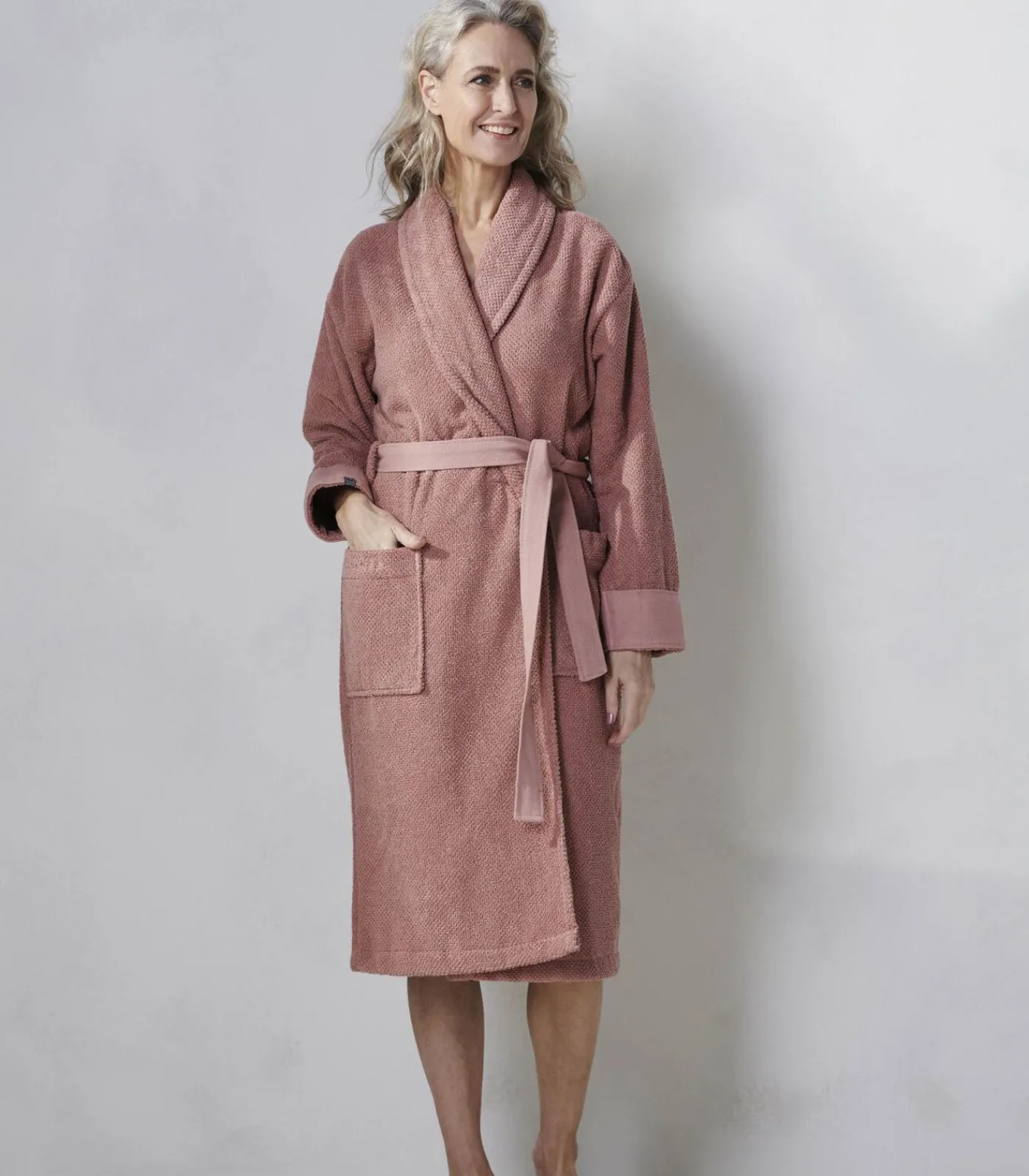 ESSENZA CONNECT ORGANIC UNI - Badjas pink Clearance