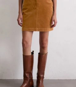Marc O'Polo Corduroy minirok A-vorm lightBrown Hot