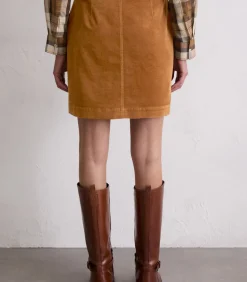 Marc O'Polo Corduroy minirok A-vorm lightBrown Hot