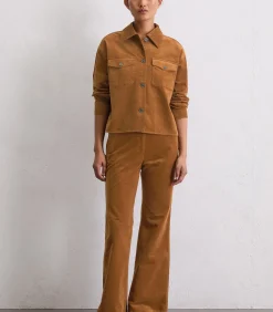 Marc O'Polo Corduroy overhemd boxy lightBrown