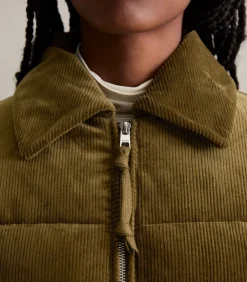 Marc O’Polo DENIM Corduroy puffer jacket regular cropped darkBrown Discount