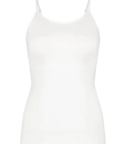 Ten Cate Corrigerend hemd - Basics shapewear spaghetti top - Buik corrigerend katoenen onderhemd white Hot