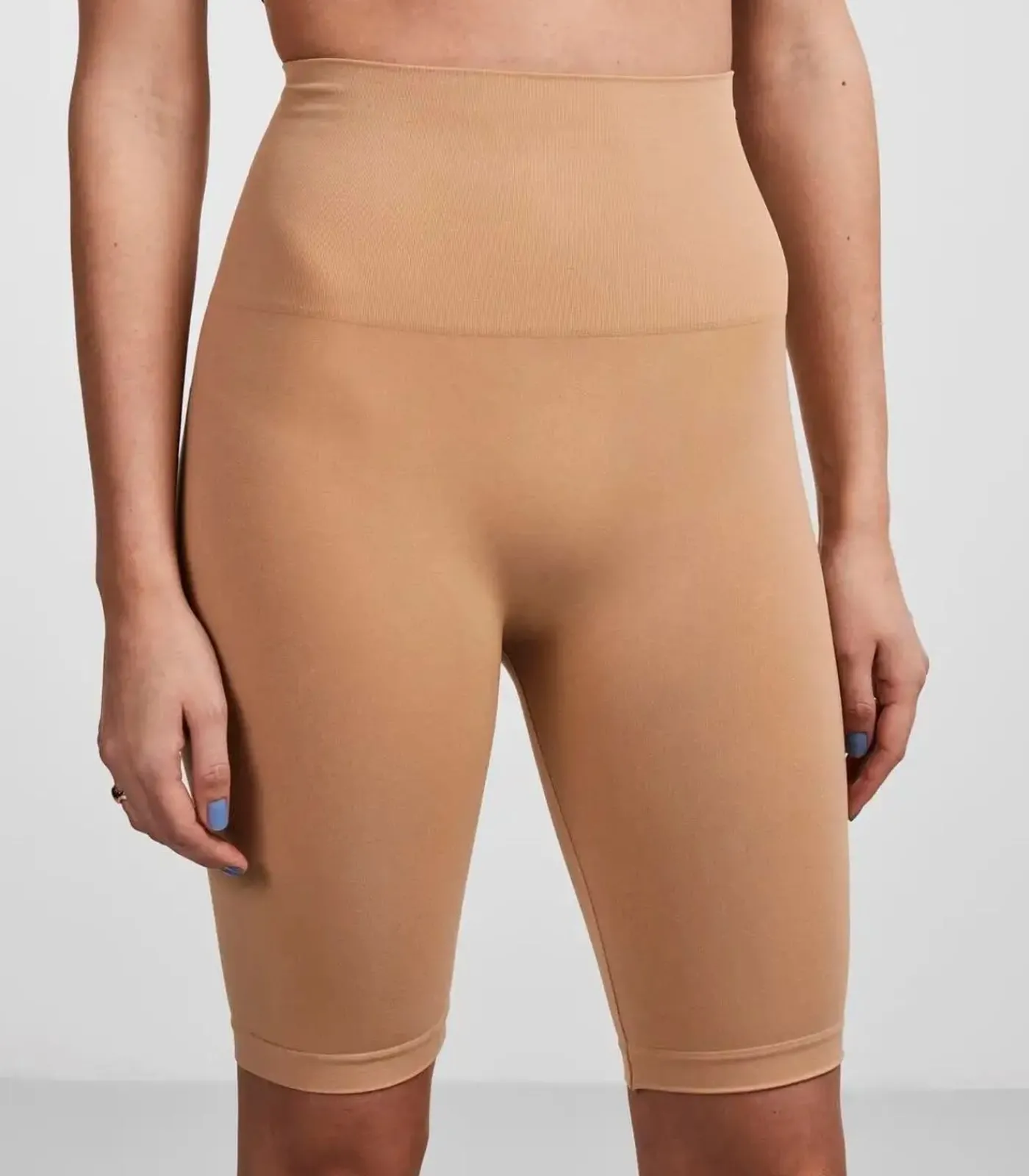Pieces Corrigerende boxershort lange pijpjes - Hoge shapewear boxershort - Medium Buik, rug, taille corrigerend beige Online