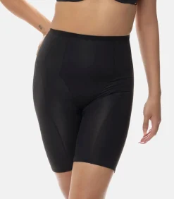 Dorina Corrigerende short lange pijpjes - Medium control - Shapewear boxershort - Anti slip rand black