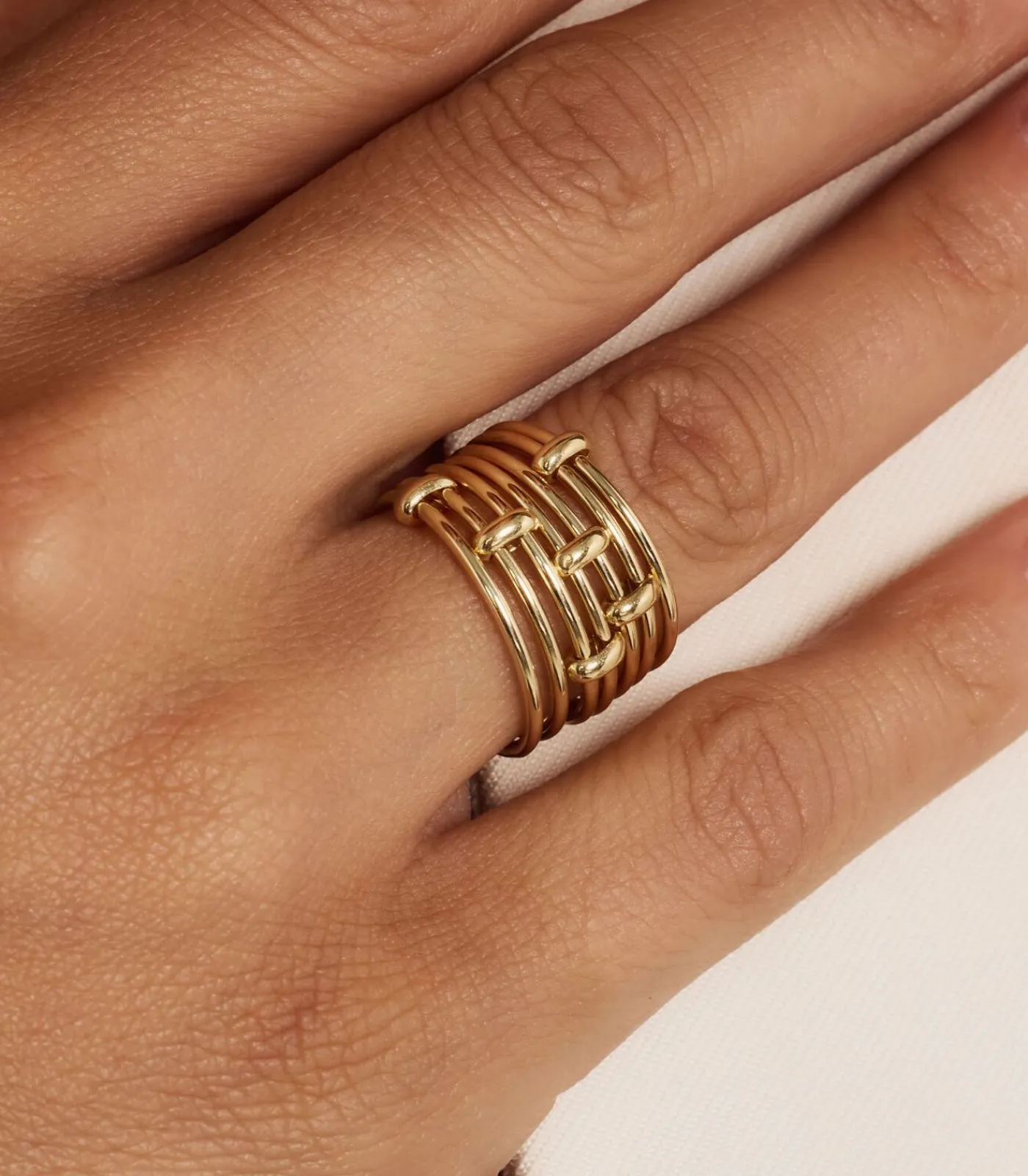 Isabel Bernard Cour d'Honneur Ring Goud IB330104-50 gold New