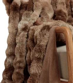 ADMAS Couverture plaid d'intérieur Rabbit Bubble brown Discount