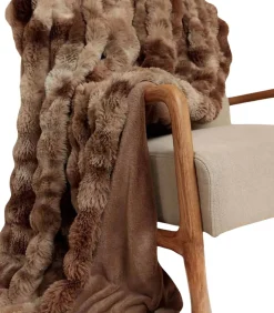 ADMAS Couverture plaid d'intérieur Rabbit Bubble brown Discount