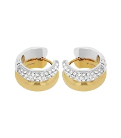 JOOP! Creole voor dames, roestvrij staal, zirkonia gold/silver Best