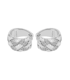 JOOP! Creole voor dames, zilver 925, zirkonia silver Discount