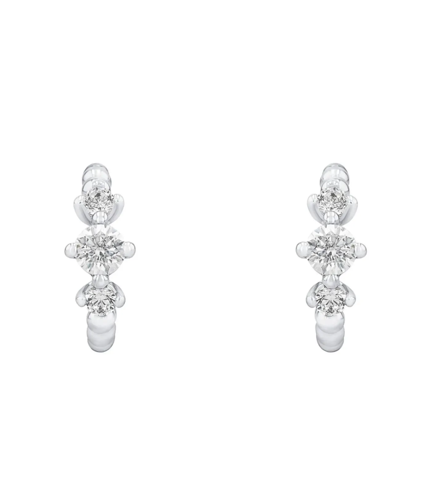 Amor Creolen für Damen, 925 Sterling Silber, Zirkonia synth. silver Discount