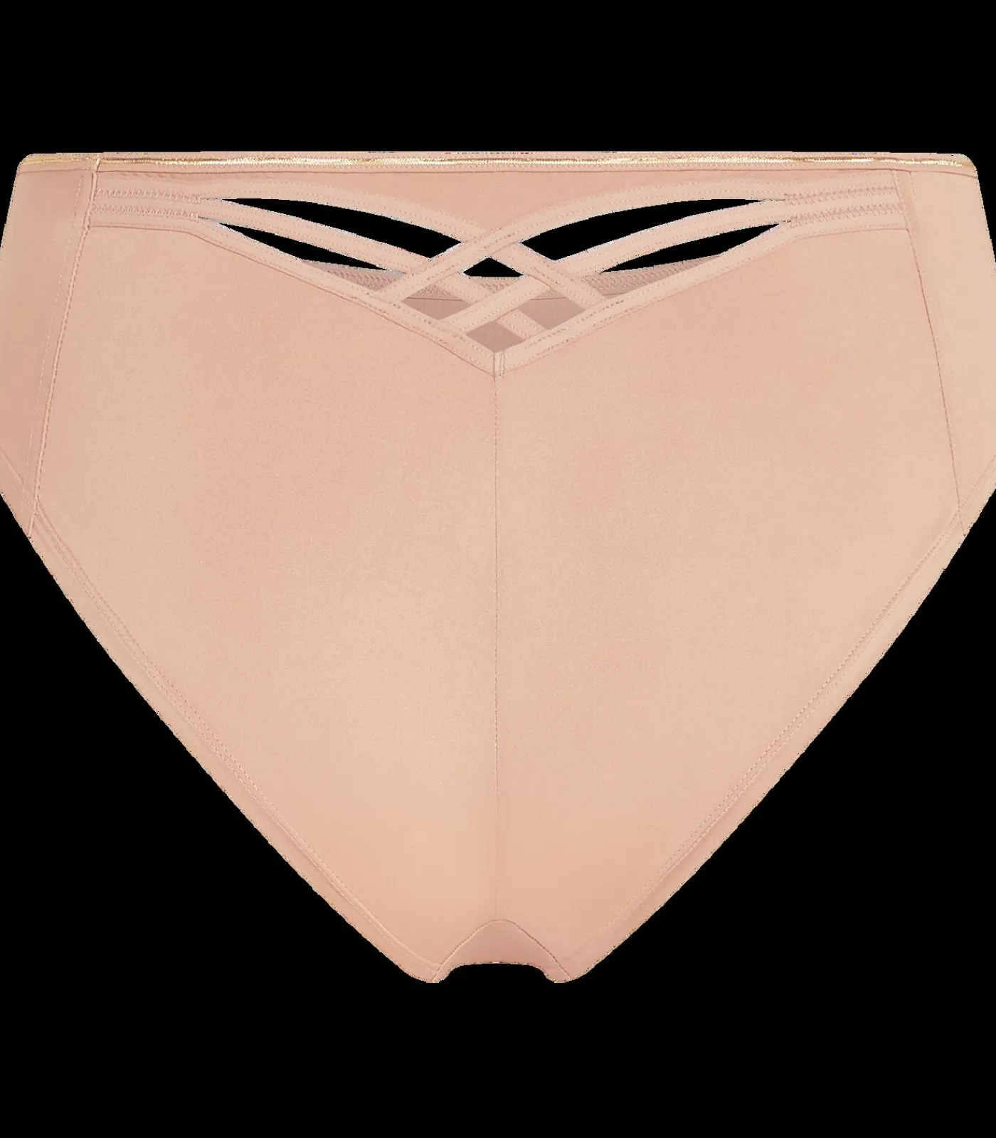 Marlies Dekkers Dame de paris 8 cm brazilian slip glossy XL camel Best