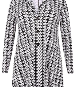 YOEK Dames Blazer met grafische print beige Clearance