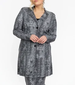 YOEK Dames Blazer met knoopsluiting gray Outlet