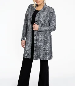 YOEK Dames Blazer met knoopsluiting gray Outlet