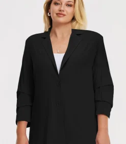 YOEK Dames Blazer met lange mouwen black New