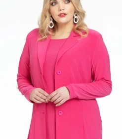 YOEK Dames Blazer met lange mouwen pink Hot