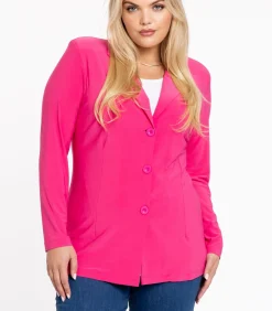 YOEK Dames Blazer met lange mouwen pink Hot