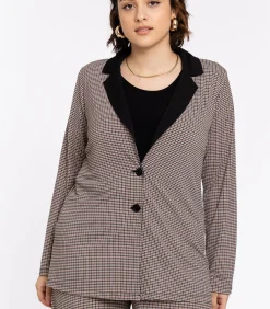 YOEK Dames Blazer met lange mouwen terracotta Sale