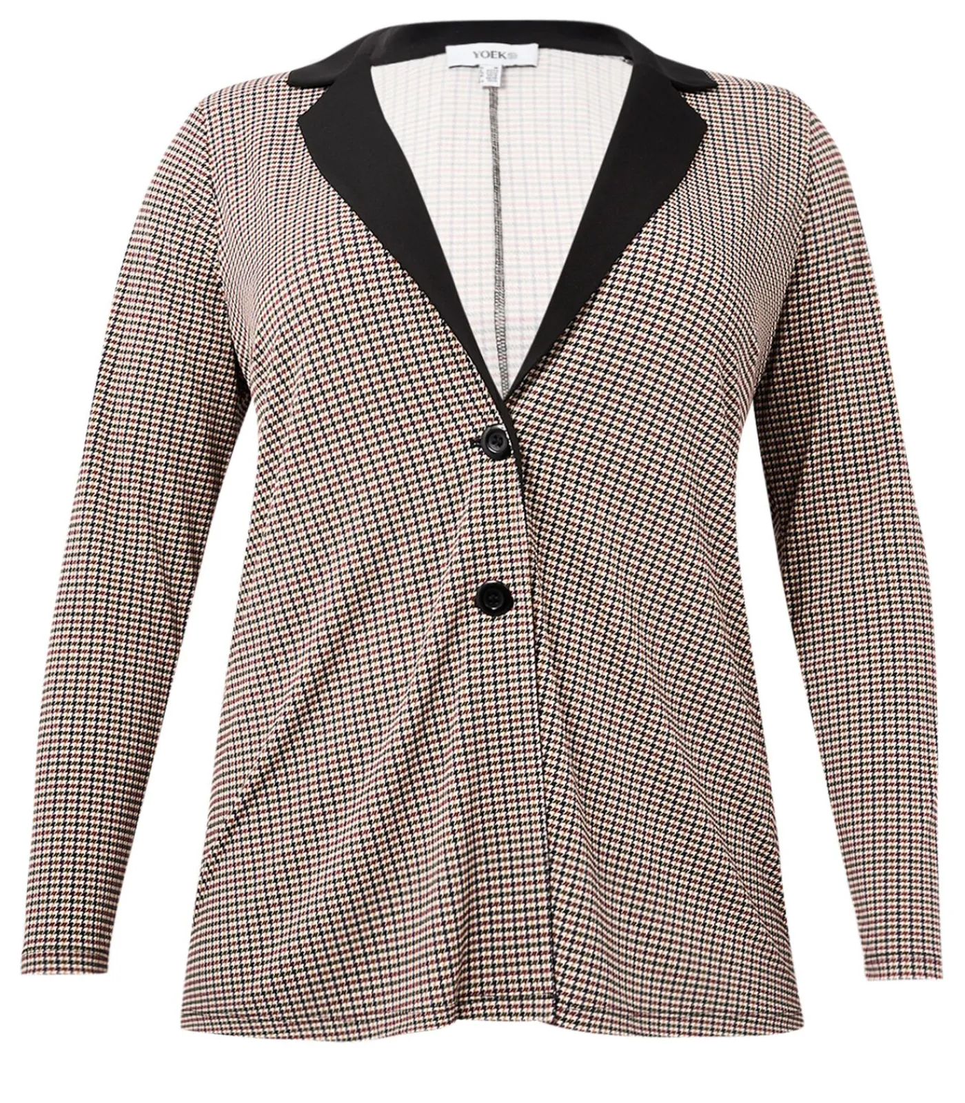 YOEK Dames Blazer met lange mouwen terracotta Sale