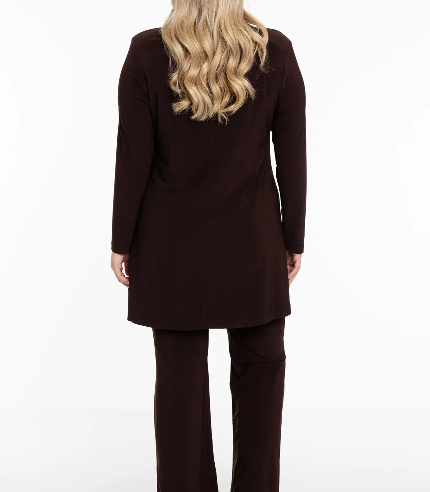 YOEK Dames Blazer met lange mouwen brown