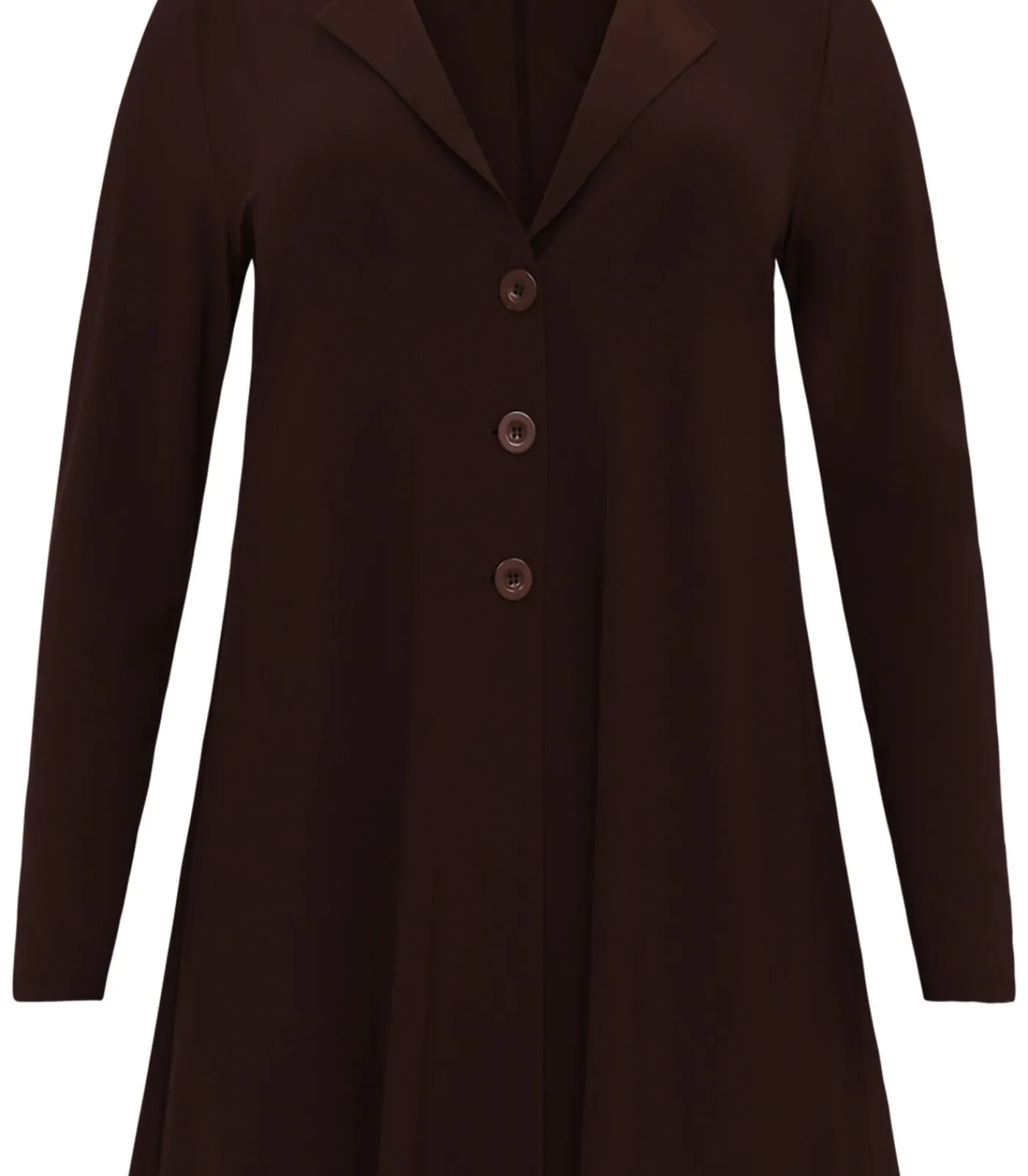 YOEK Dames Blazer met lange mouwen brown
