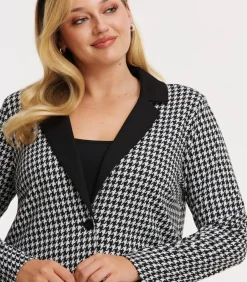 YOEK Dames Blazer print black Outlet