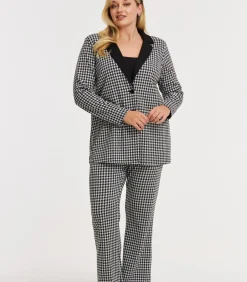 YOEK Dames Blazer print black Outlet