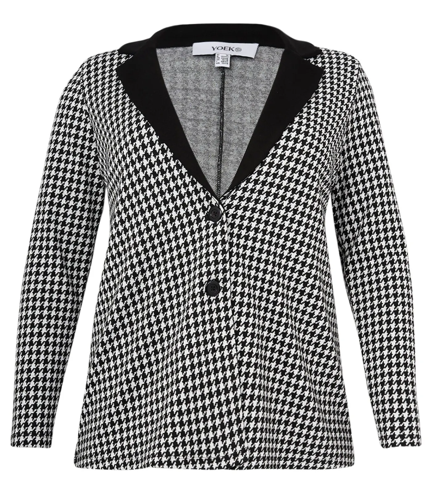 YOEK Dames Blazer print black Outlet