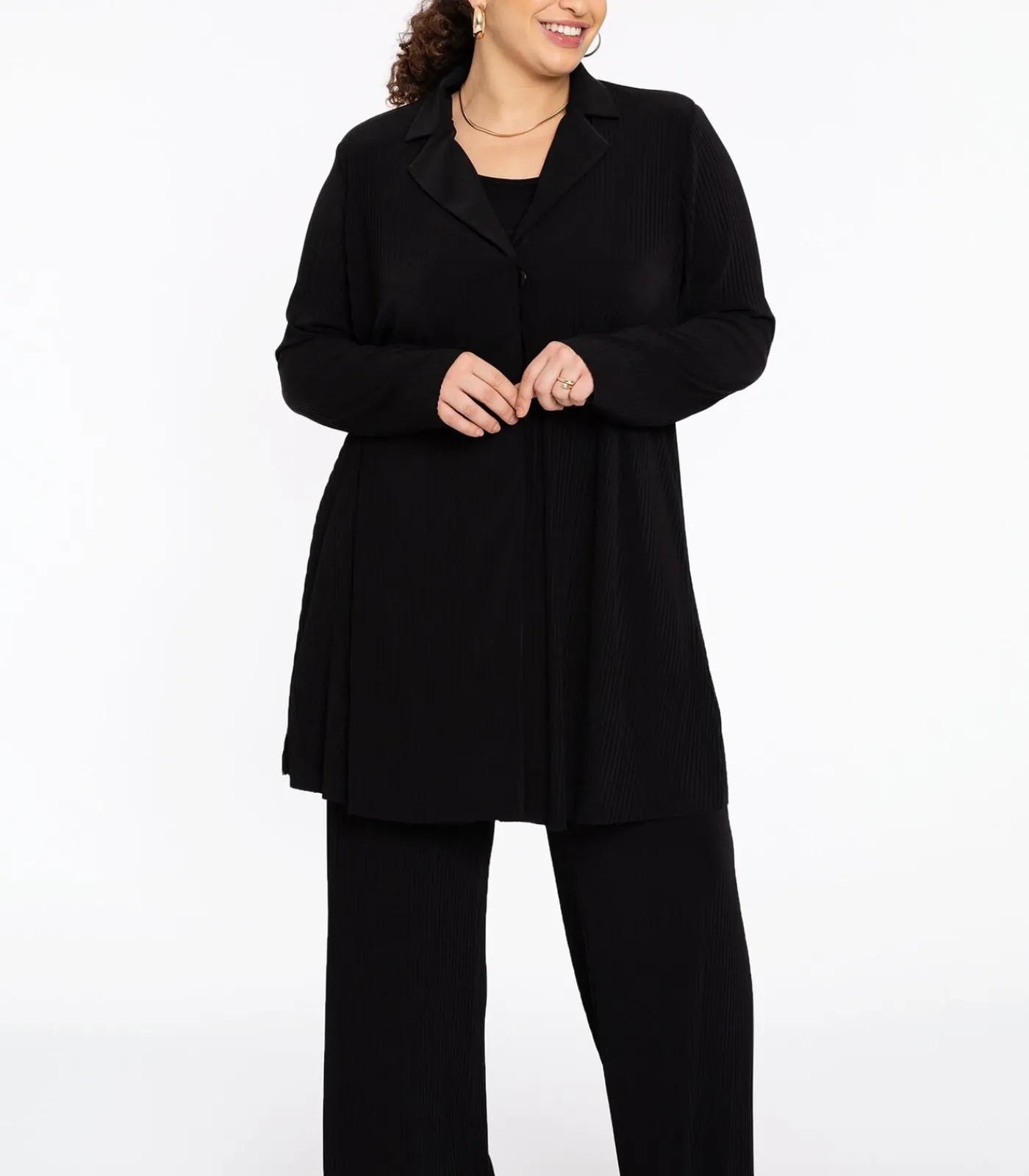 YOEK Dames Blazer wijde pasvorm black Hot