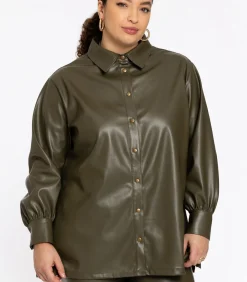 YOEK Dames Blouse met lange mouwen lightGreen Outlet