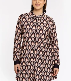 YOEK Dames Blouse print purple New