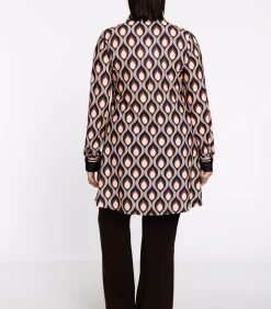 YOEK Dames Blouse print purple New
