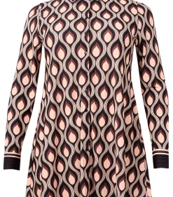 YOEK Dames Blouse print purple New