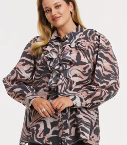 YOEK Dames Blouse print black Online
