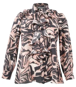YOEK Dames Blouse print black Online