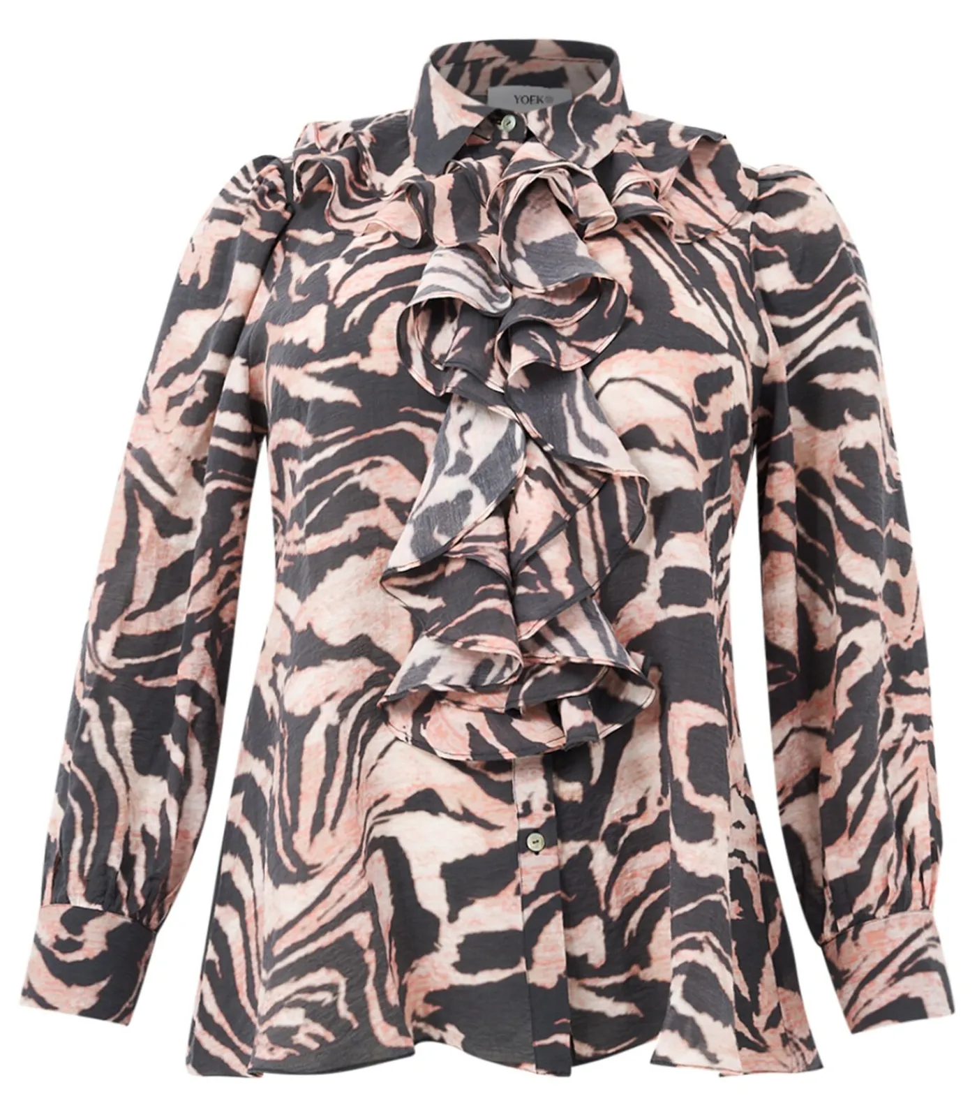 YOEK Dames Blouse print black Online