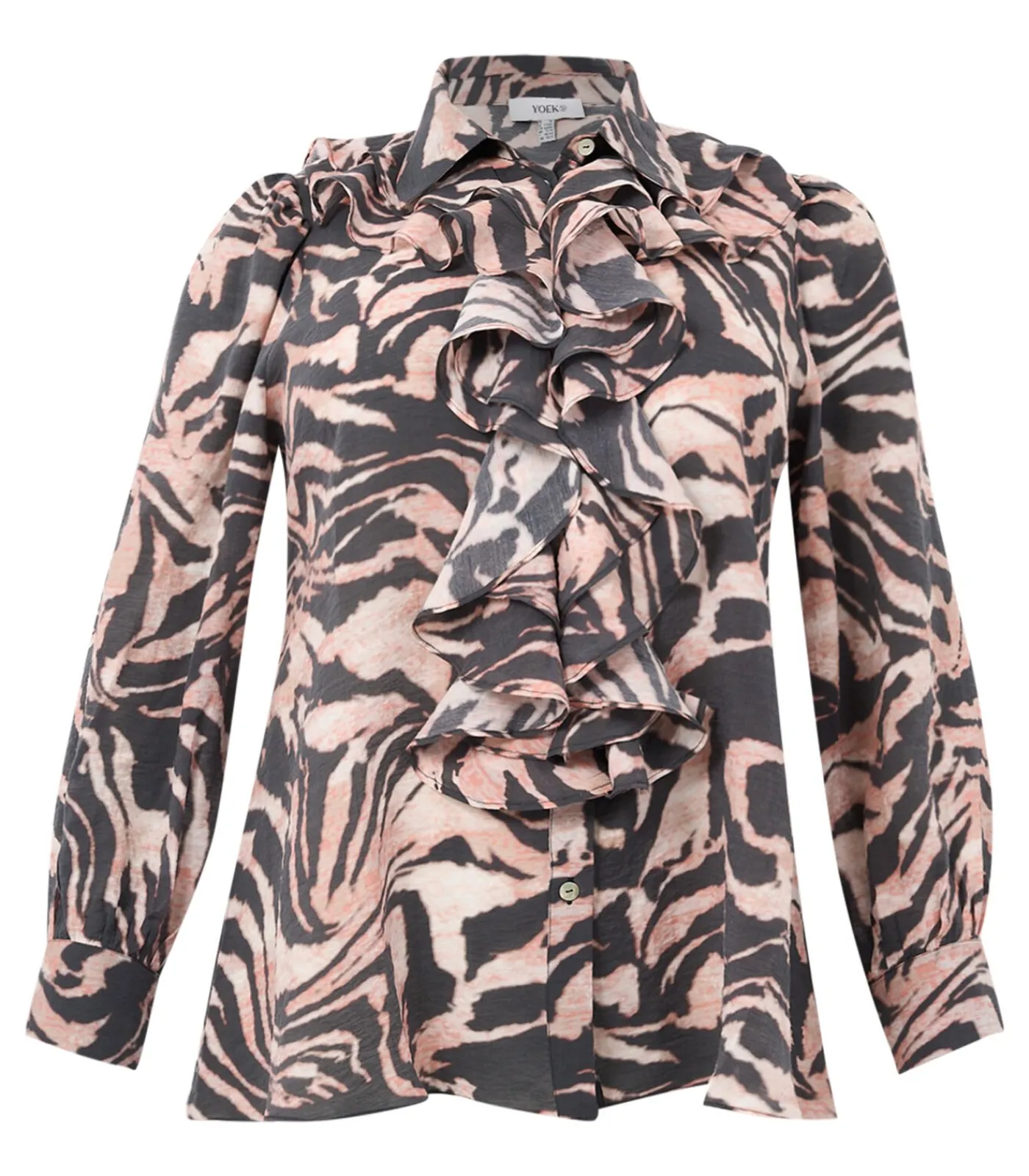 YOEK Dames Blouse print black Online