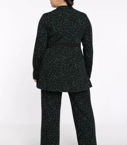 YOEK Dames Broek met een elastieken tailleband green Discount