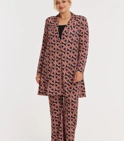 YOEK Dames Broek print black